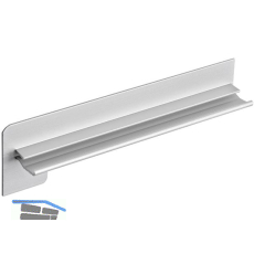 Seitenabschl�sse FB 25 Sichtbeton Alu natur eloxiert 110 mm