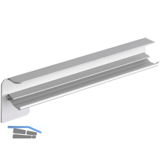 Seitenabschl�sse FB 25 Putz Alu natur eloxiert 130 mm