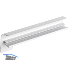 Seitenabschl�sse FB 25 Putz Alu wei� lackiert 300 mm