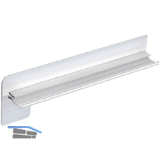 Seitenabschl�sse FB 40 Sichtbeton Alu blank 195 mm