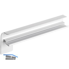 Seitenabschl�sse FB 40 Putz Alu wei� lackiert 195 mm