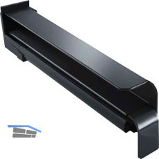 Seitenabschluss BF2506 mit Dichtteil f�r Putz Alu anthrazit lackiert 90 mm