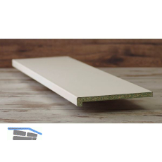 Innenfensterbank wei� mit Nase, Ausladung 350 mm