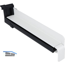 Seitenabschluss BF2504 mit Dichtteil f�r Sichtbeton Alu wei� lackiert 150 mm