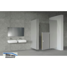 SOLIDO WC Kindergarten Trennwandsystem kiesel