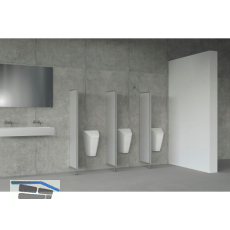 SOLIDO WC Sichtschutzwand kiesel