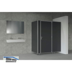 SOLIDO WC Trennwandsystem anthrazit