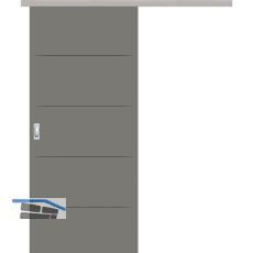 SOLIDO Donau G-TEC Blackline Schiebet�re Set Q Staubgrau TBA 820/2070 mm