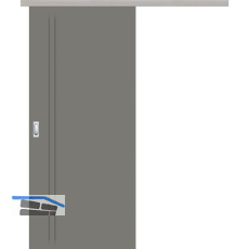 SOLIDO Donau G-TEC Blackline Schiebet�re Set 2S Staubgrau TBA 1020/2070 mm