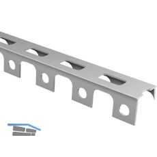 EXTE Drunterleiste AL/2 f�r Baustahlmatten 30 mm, L�nge 2 m
