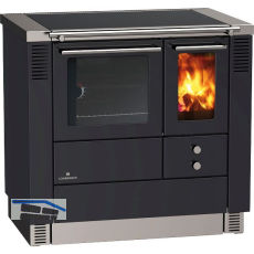 LOHBERGER Festbrennstoffherd LC 75 B Edition, Schwarz