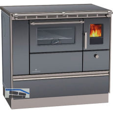 LOHBERGER Festbrennstoffherd Rega 90, Anthrazit-metallic