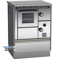 LOHBERGER Festbrennstoffherd Rega 60, Anthrazit-metallic