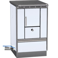 LOHBERGER Festbrennstoffherd Rega 50, Wei�