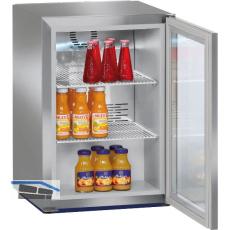 LIEBHERR Stand-Getr�nkek�hlschrank mit Glast�r FKv 503 Silber 612 mm