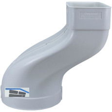 OPTIMAIRO �bergangsst�ck versetzt 222 x 89/NW 150 Kunststoff wei�