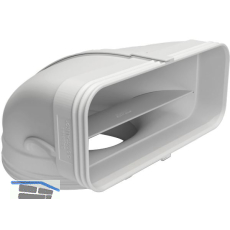 OPTIMAIRO Umlenkst�ck flach 222 x 89/NW 150 Kunststoff wei�