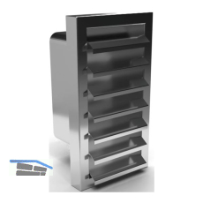 OPTIMAIRO Au�engitter 222 x 89 senkrecht Edelstahl