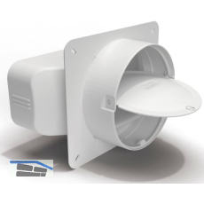 OPTIMAIRO Maueranschluss-Stutzen 222 x 89 Kunststoff wei�