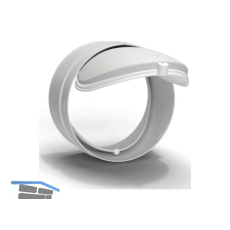 OPTIMAIRO Thermo-R�ckstauklappe NW 150 Kunststoff wei�