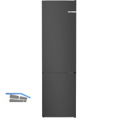 BOSCH Stand-K�hl-Gefrierkombination KGN392XCF Edelstahl Schwarz, 2030 mm