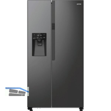GORENJE Side by Side K�hl-Gefrierkombination NRR9185ESBXL Schwarz