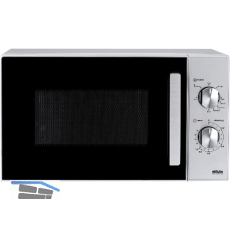 SILVA Stand-Mikrowelle MW-G 25.5 mit Grill Edelstahl