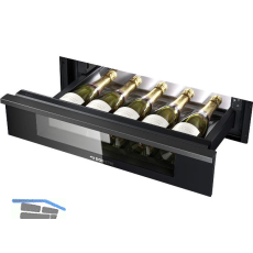 DOMETIC Einbau-Weinschublade DrawBar 5C, transparentes Isolierglas, 140 mm