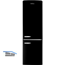 AMICA Retro Stand-K�hl-Gefrierkombination KGCR 387 100 MS Matt Schwarz