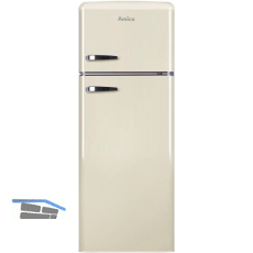 AMICA Retro Stand-K�hl-Gefrierkombination Top Freezer KGC 15635 B Creme