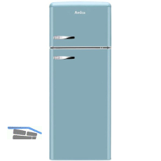AMICA Retro Stand-K�hl-Gefrierkombination Top Freezer KGC 15632 T T�rkisblau