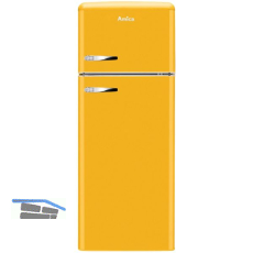 AMICA Retro Stand-K�hl-Gefrierkombination Top Freezer KGC 15633 Y Gelb