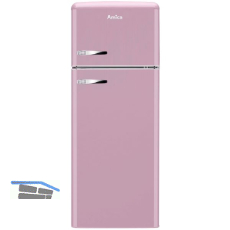AMICA Retro Stand-K�hl-Gefrierkombination Top Freezer KGC 15636 P Rosa