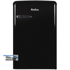 AMICA Retro Stand-K�hlschrank KS 15614 S mit Gefrierfach Schwarz