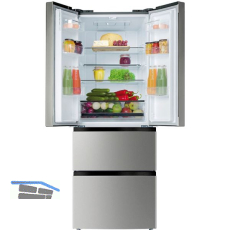 AMICA French Door K�hl-Gefrierkombination KGCN 388 180 E Edelstahl-Effekt