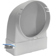 OPTIMAIRO Umlenkst�ck ohne Stutzen 111 x 54 Kunststoff wei�