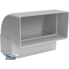 OPTIMAIRO Flachkanalbogen 90� senkrecht 111 x 54 Kunststoff wei�