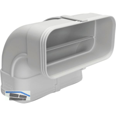 OPTIMAIRO Flachkanalbogen 90� senkrecht 175 x 80 Kunststoff wei�