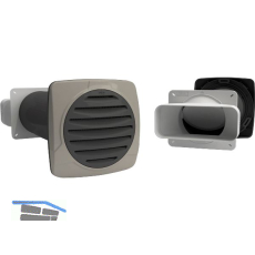 OPTIMAIRO Thermo-Mauerkasten Aeroboy Eco 222 x 89 Kunststoff anthrazit/grau