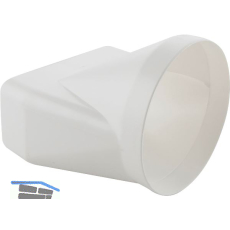 Flachkanal/Rundrohr �bergangsst�ck Kunststoff, System 125