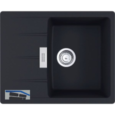 SOLIDO 2D-Sp�le Centro CNG 611-62, 620 x 500 reversibel, Schwarz matt