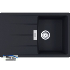 SOLIDO 2D-Sp�le Centro CNG 611-78, 780 x 500 reversibel, Schwarz matt