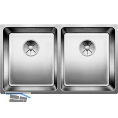 BLANCO Unterbau-Sp�le Andano 340/340-U Edelstahl