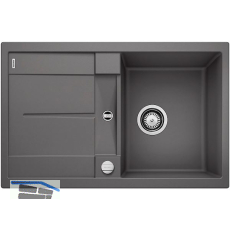 BLANCO fl�chenb�ndige Sp�le Metra 45 S-F Felsgrau, reversibel