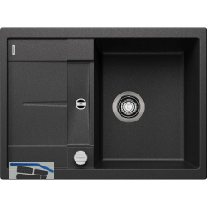 BLANCO Einbausp�le Metra 45 S Compact Anthrazit mit Drehknopfgarnitur, rev.