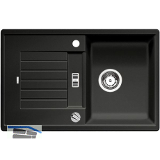 BLANCO Einbausp�le Zia 45 S Anthrazit mit Drehknopfgarnitur, reversibel