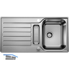 BLANCO 2D-Sp�le Lantos 5 S-IF Edelstahl, reversibel
