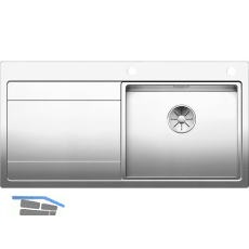 BLANCO 2D-Sp�le Divon II 5 S-IF Tropfteil links, Edelstahl