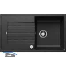 BLANCO Einbausp�le Zia 5 S Anthrazit mit Drehknopfgarnitur, reversibel