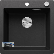 BLANCO Einbausp�le Pleon 5 mit Drehknopfgarnitur, Anthrazit